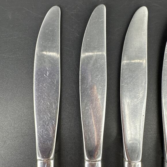 Wm. A Rogers Oneida Surf Club Stainless Vintage Solid Handles Knives Knife Lot 6 - Picture 4 of 10